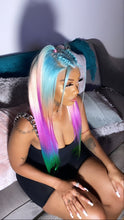 Load image into Gallery viewer, Boujee Blue Hd Wig 26”
