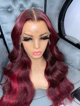 Load image into Gallery viewer, ‘DARK LAVA 2.0’ custom color HD lace wig