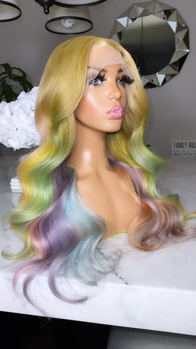 ‘DAY DREAMER’ custom multicolor lace wig