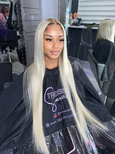 ‘ASHES TO BLONDE FT ROOTS’ lace wig