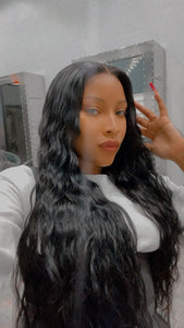 ‘NOIRE’ RAW  NATURAL LOOSE WAVE HD LACE WIG